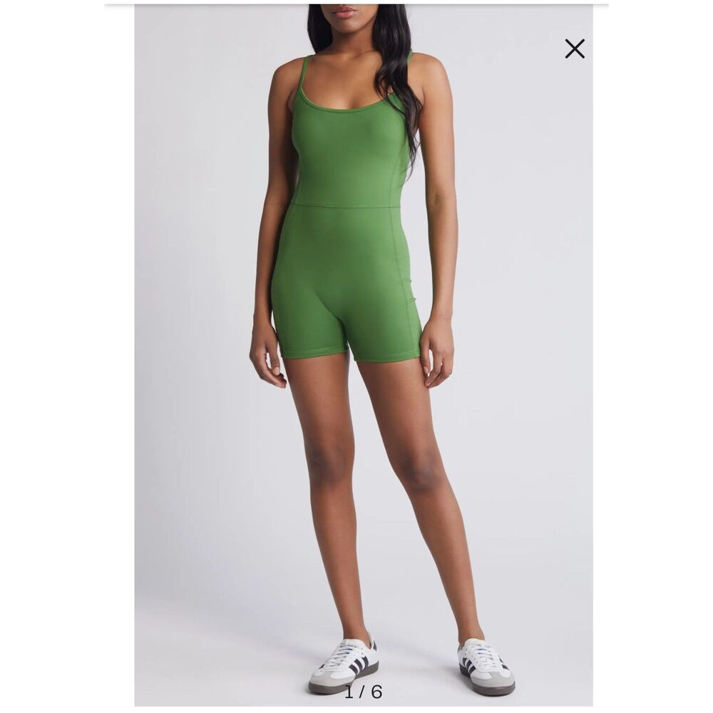 PacSun Speedwalk Sleeveless Romper Artichoke Green Medium